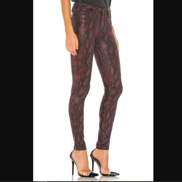 NWT Revolve x Paige Hoxton Super Skinny pant - Red Snake - Picture 3 of 16